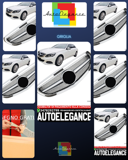 Griglia per Mercedes W212 S212 2013-2016 AVANTGARDE AMG CROMATA