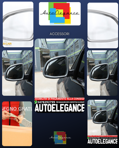 For BMW X5 F15 and X6 F16 Side Mirror Frame Chrome Panels 