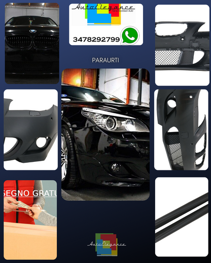 Bumper for BMW 5 Series E60 E61 03-07 M-Technik Look without Fog Lights 