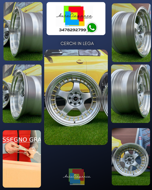 ADATTO PER BMW E30 CERCHI IN LEGA 17 inch 4X100 8.5J + 10J Lavoro S1 style