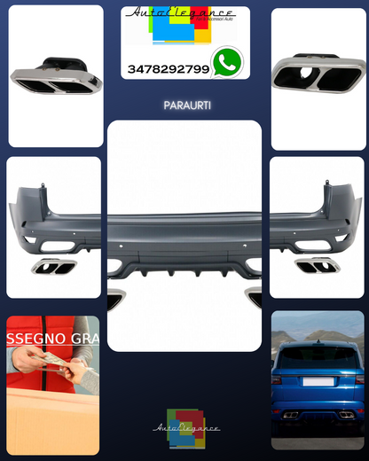 Paraurti posteriore per Sport L494 SUV 2013-2017 Punte scarico