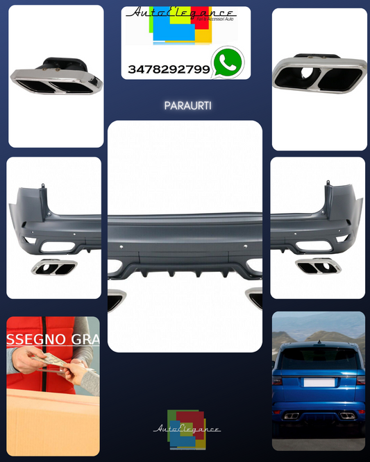 Rear Bumper for Sport L494 SUV 2013-2017 Exhaust Tips 