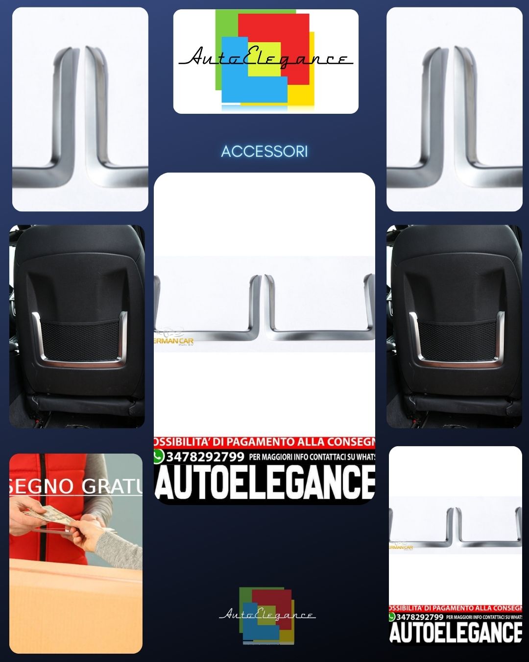 Per BMW Serie 3 F30 e F31 telaio cromato posteriore (da) sedili conducente