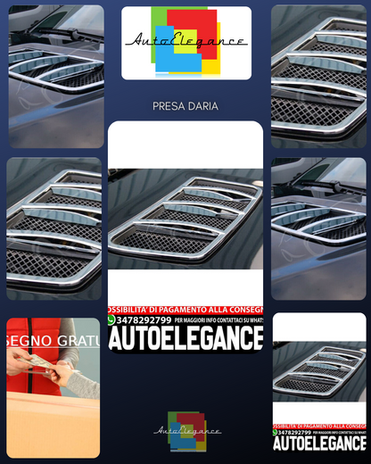 FOR MERCEDES MERCEDES W166 MML CHROME AIR INTAKE FINNISH HOOD 