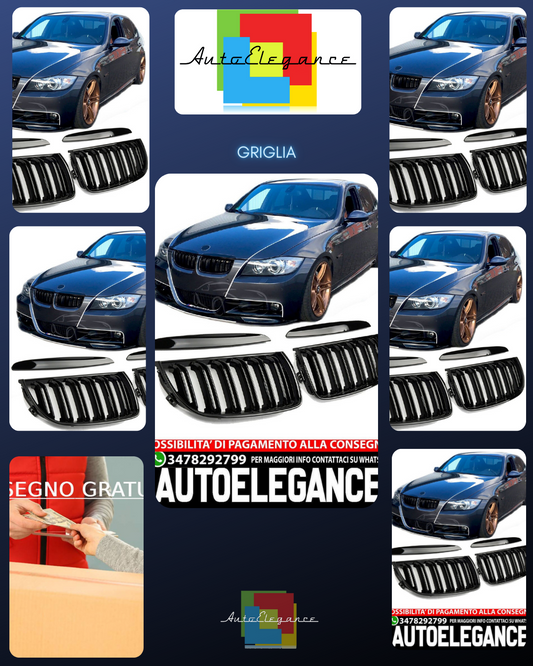 SUITABLE FOR BMW 3 SERIES E90 E91 UP TO 08 RADIATOR GRILLE DOUBLE BRACKET 