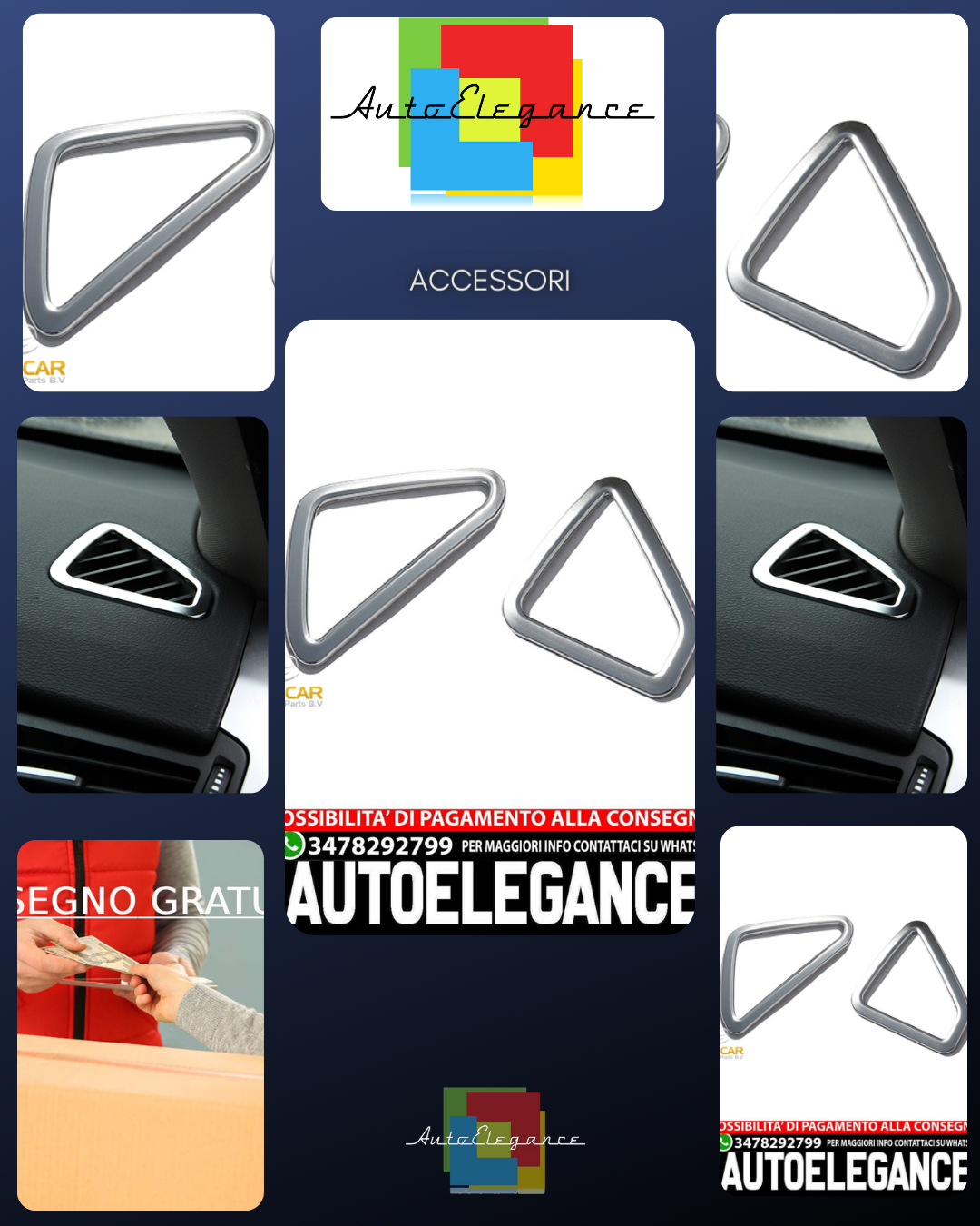Per BMW X5 F15 telaio cromato pannello ugelli aria ventilazione cruscotto