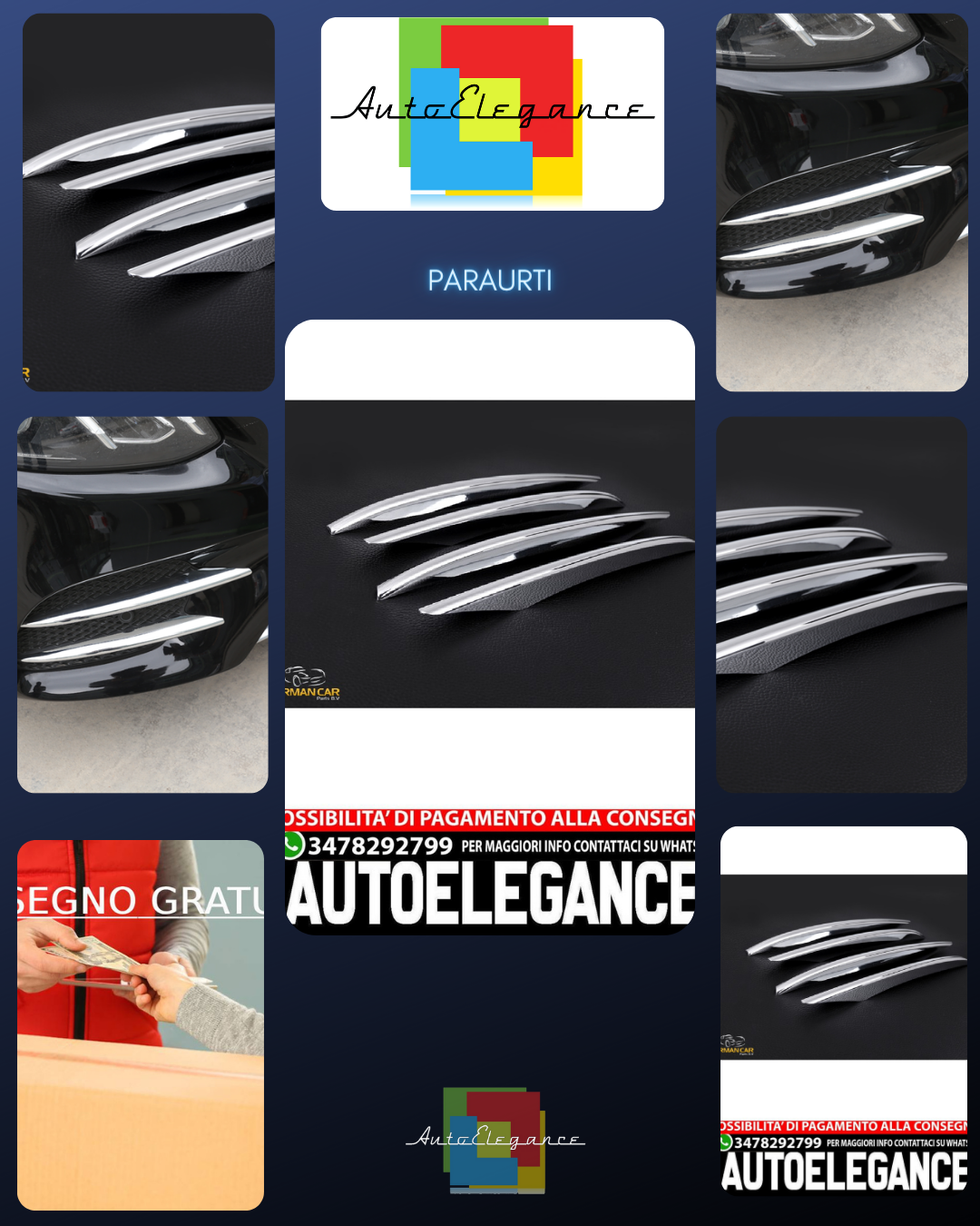 Paraurti per Mercedes W213 Classe E griglia finlandese cromo tuning
