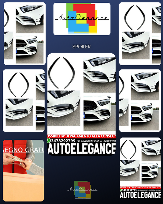 Adatto per Mercedes W177 Classe A anteriore AMG OTTICA AERO FLAPS OTTICA CARBONI