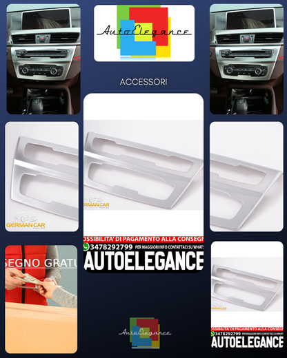 Per BMW X1 F48 pannello telaio cromato radio climatizzatore