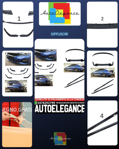 SPOILER DIFFUSER PACKAGE REAR SPOILER FRONT SPOILER SUITABLE FOR BMW 