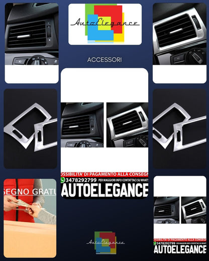 For BMW X3 X4 F25 F26 Chrome Frame Air Vent Nozzle Panel 