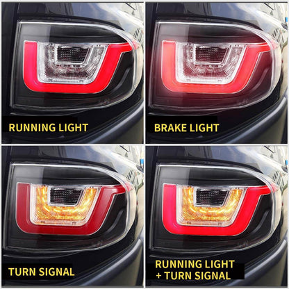 Fanali posteriori a LED per Toyota FJ Land Cruiser 2007-2017 12V 42W ABS, materiale PMMA