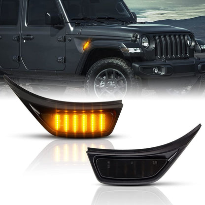 ART.3146  Indicatori laterali dinamici a doppio LED JEEP WRANGLER 18-23