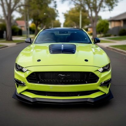 ART.3284 Cofano in alluminio Stile GT500 Scoop nero lucido FORD MUSTANG 18+