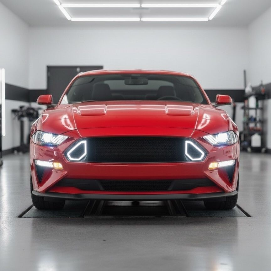 ART.3321 Griglia superiore a LED - stile RTR  FORD MUSTANG 18-23