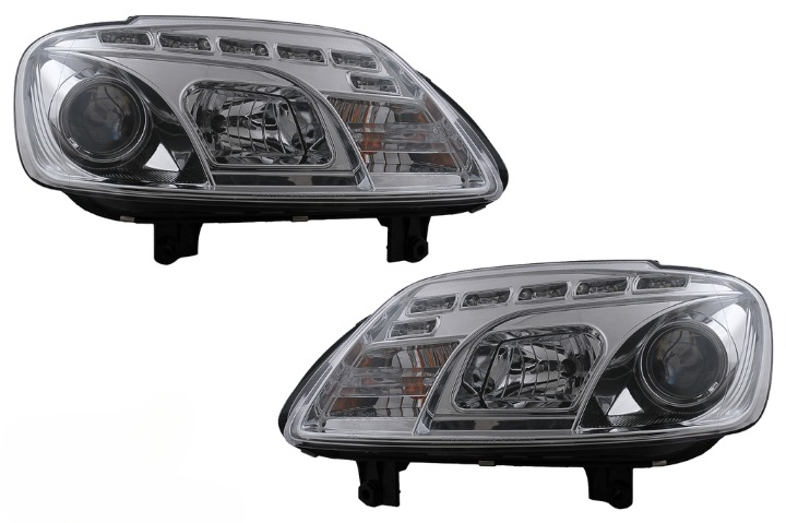 💫ART.6525 FARI DAYLIGHT CHROME per VW TOURAN / CADDY 2003-2006💫