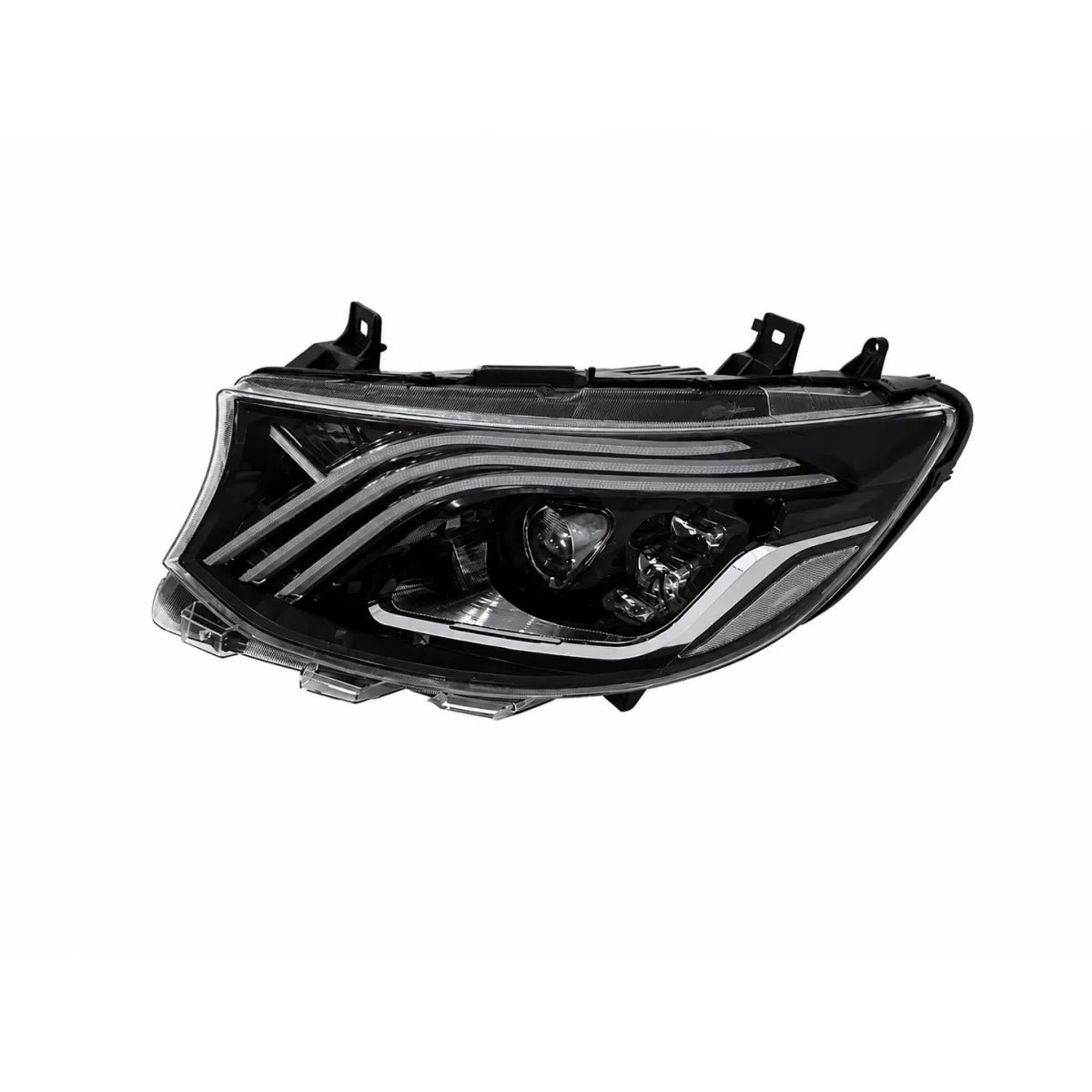 💕 Fari LED Adatti per Mercedes Sprinter W907 W910 19-27 Alogeni Neri 💕