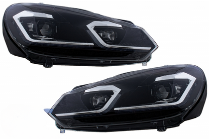 Fari a LED adatti per VW Golf 6 VI 2008-2013 con Facelift G7.5 GTI Look Silver