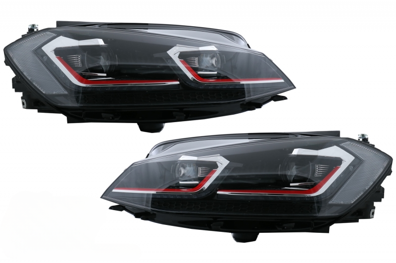 Fari a LED adatti per VW Golf 7.5 VII dal 2017- GTI Look con luci di svolta