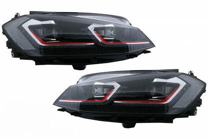 Fari a LED adatti per VW Golf 7.5 VII dal 2017- GTI Look con luci di svolta