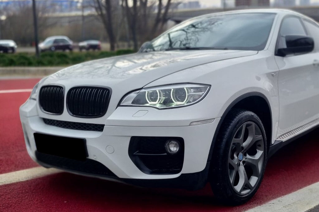 😎Fari LED Xenon Angel Eyes Cerchi 3D Double Halo per BMW X6 E71 08-12😎