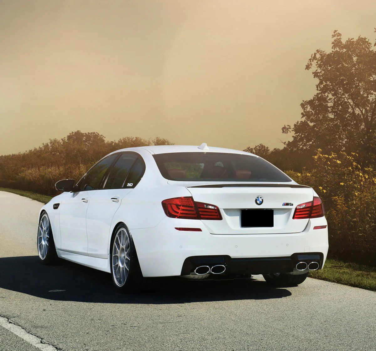 💫ART.6845 Spoiler Posteriore M5 Look per BMW 5 (F10) Berlina (2009-2016)💫