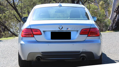 💫ART.5352 Paraurti Posteriori Doppia Uscita per BMW E92 /E93 Look M-Tech ABS💫