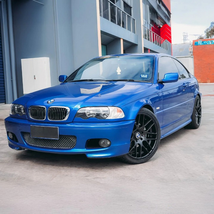 💫ART.5299 Paraurti Anteriori + Fendinebbia per BMW E46 2P 2002-2005 Look M💫