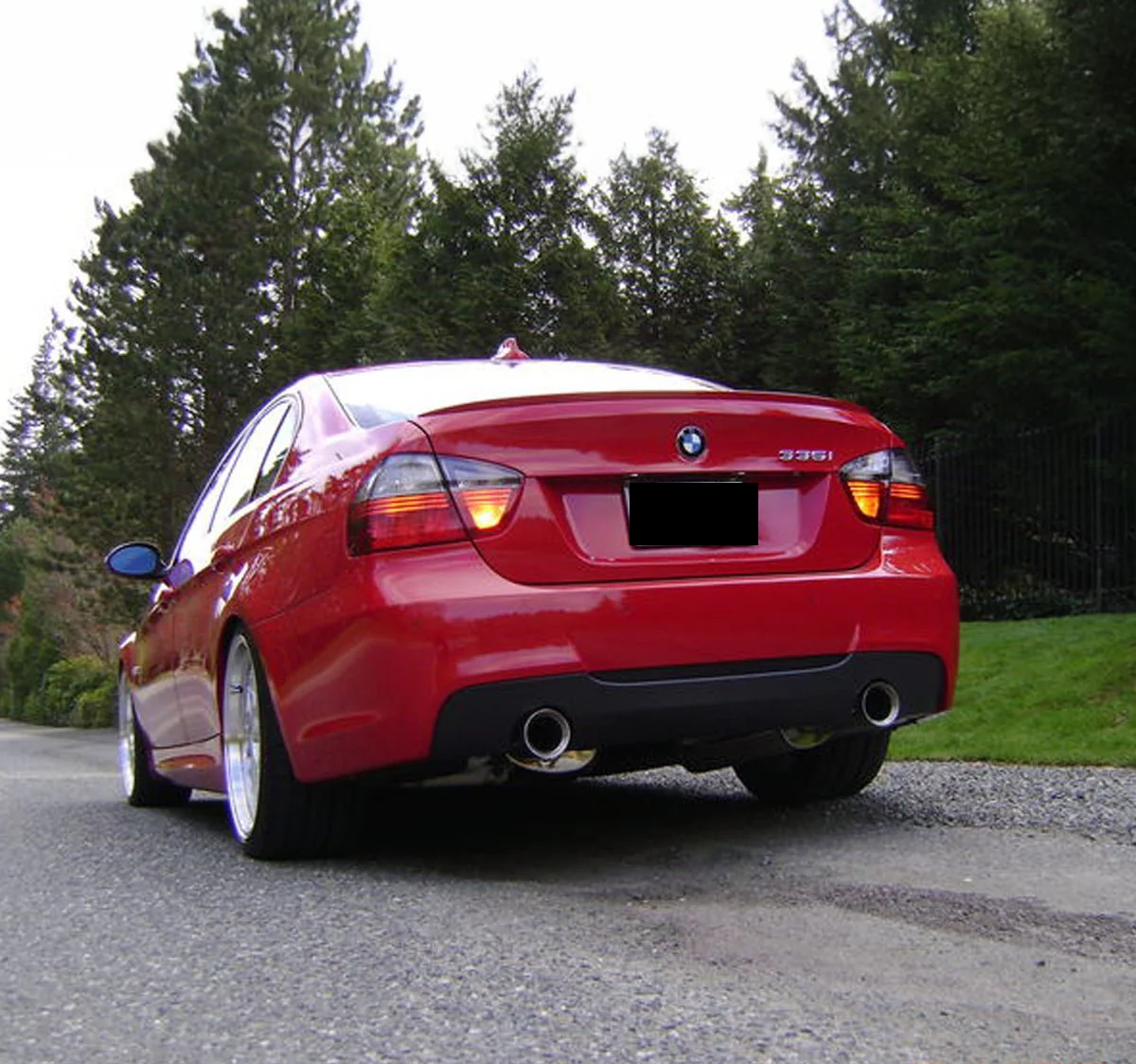 💫ART.5413 Diffusore Posteriore (2 uscite) per BMW Serie 3 E90 / E91 M-Tech💫