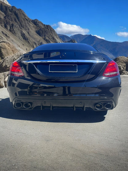 Diffusore adatto per Mercedes C-Class (W205) Sedan Estate (2013-2021)