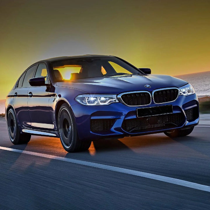 💫ART.7474 Paraurti Anteriore Look M-SPORT PDC + Spoiler per BMW G30 G31 17-20💫