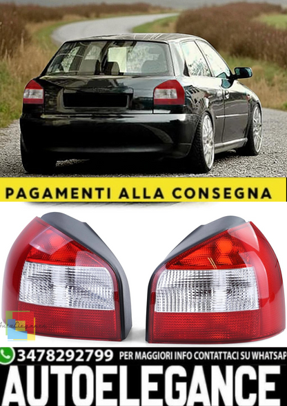 💫Coppia Fanali Posteriori Facelift Ottica Rosso/Bianco per Audi A3 8L 💫