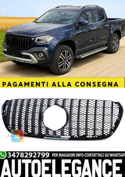💫 Griglia Sport Nero Lucido per Mercedes Classe X W470 2017–2020 💫