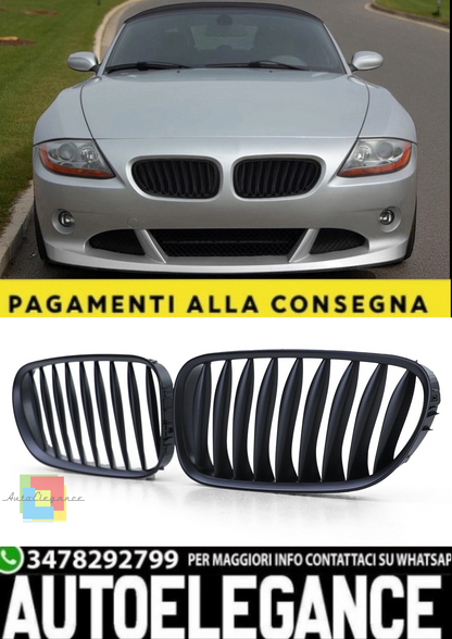 🎀Griglia Sport Performance Nero Opaco adatta per BMW Z4 E85 /E86 (2002–2009) 🎀