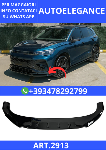 💫ART.2913 Splitter adatto per VW VOLKSWAGEN Tiguan R-Line Mk3 2024+💫