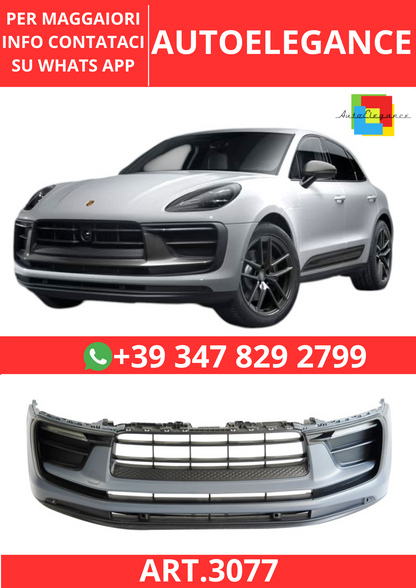 💫ART.3077 Paraurti Anteriore Porsche Macan 2019-2021 Look 2023💫