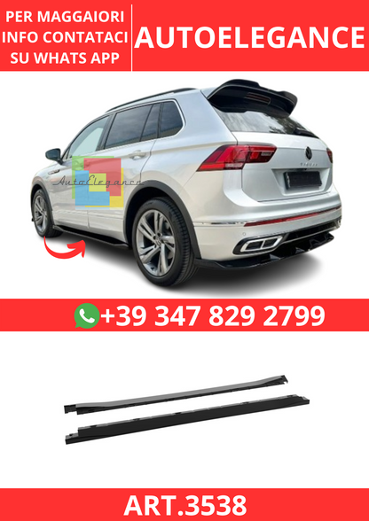 💫ART.3538 Sotto Minigonne Volkswagen Tiguan R / R-Line Mk2 Facelift 20-24💫