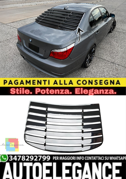🔥Louver lunotto Posteriore in ABS Nero per BMW Serie 5 E60 Berlina(2003–2010)🔥