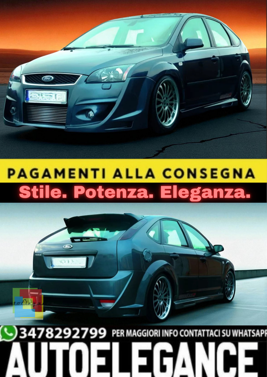 💫 Body Kit Completo per Ford Focus Mk2 (2004–2011) – Paraurti Anteriore💫