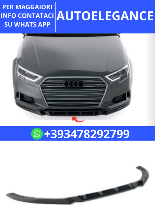 💫art.2321 SPLITTER AUDI A3 8V FACELIFT SEDAN 2016-2020💫