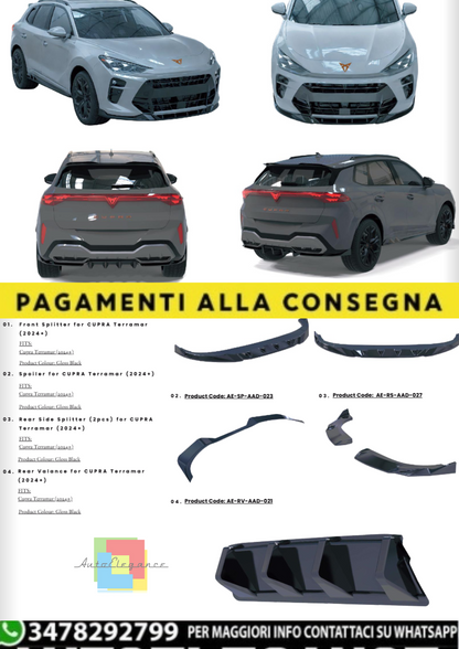 💫Body Kit Completo per CUPRA Terramar (2024+) – Nero Lucido –4 Pezzi💫