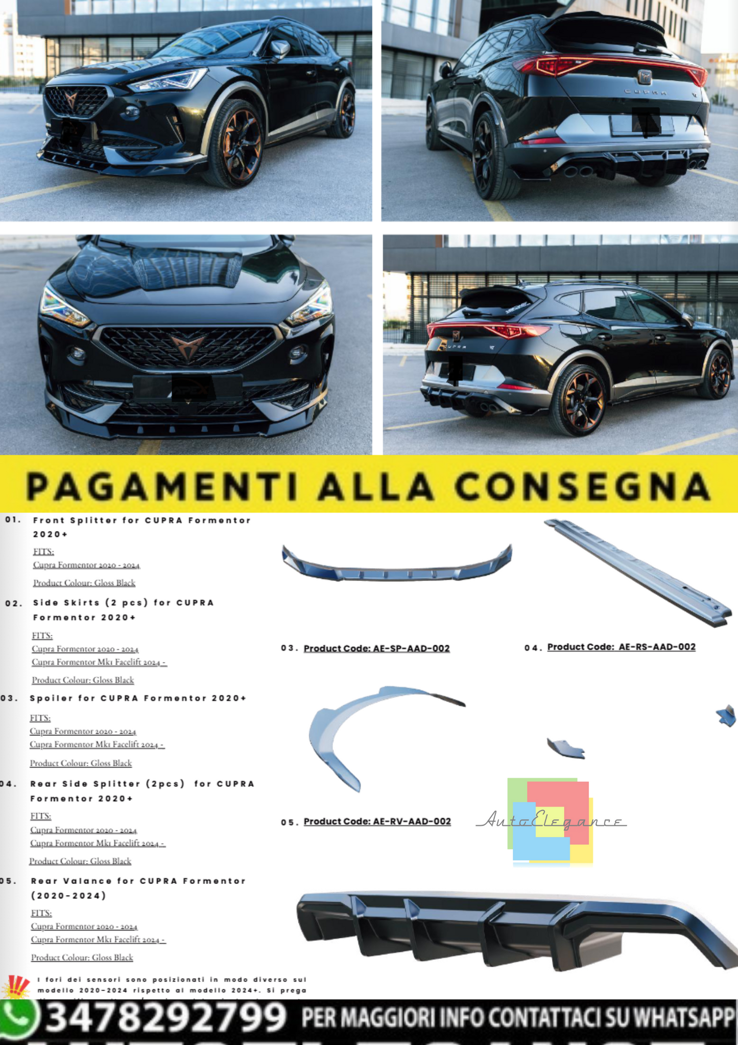 💫 Bodykit per CUPRA Formentor (2020–2024)💫
