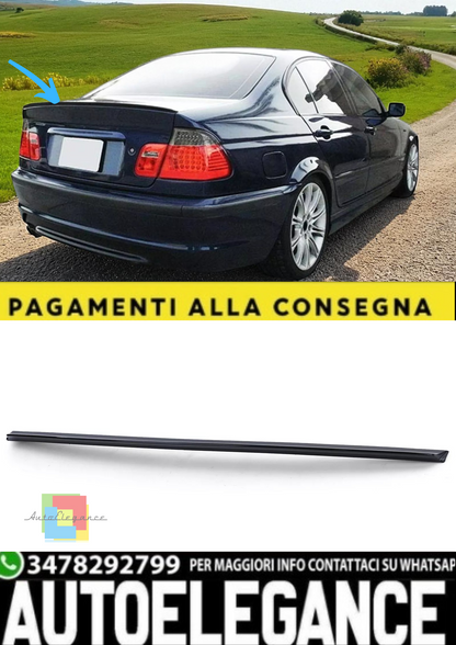 💫Spoiler Posteriore Sport Lip Nero Lucido adatto per BMW Serie 3 E46 Berlina💫