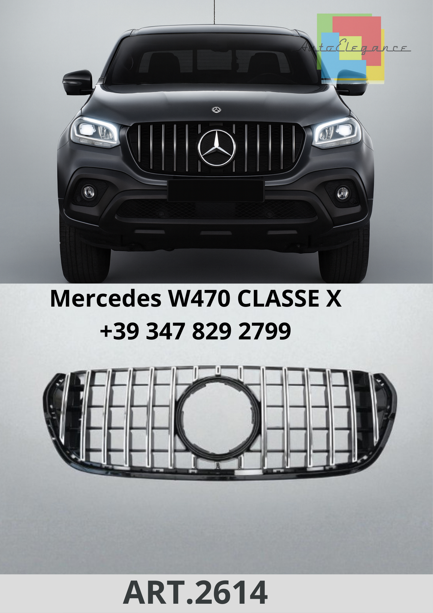 🔥ART.2614 Griglia Sport adatta per Mercedes W470 Classe X Panamericana GT  🔥