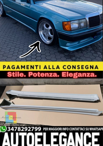 💫Minigonne Laterali Stile AMG per Mercedes 190 (W201) – Kit Sportivo💫