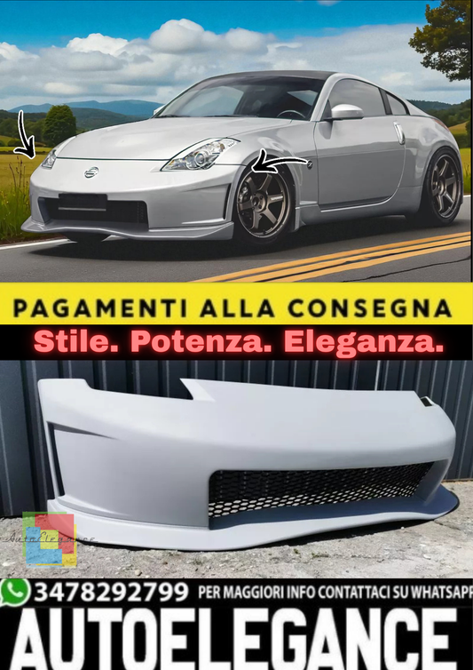 💫Paraurti Anteriore Stile NISMO V2 per Nissan 350Z (2003–2009) – Front Bumper💫