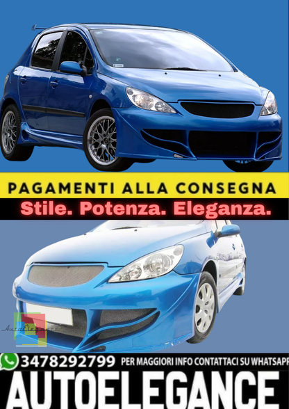 💫Kit Carrozzeria SS Look per Peugeot 307 (2001–2008) – Paraurti Anteriore etc💫
