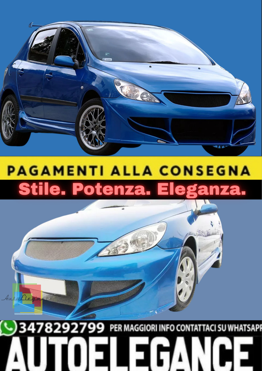 💫Kit Carrozzeria SS Look per Peugeot 307 (2001–2008) – Paraurti Anteriore etc💫