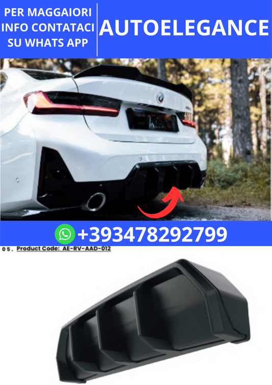 💫ART.2359 DIFFUSORE BMW 3 SERIES G20 21 M-PACK FACELIFT 2022+💫