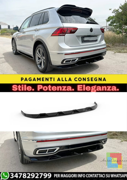 🔥REAR SPLITTER ADATTO PER VOLKSWAGEN TIGUAN R-LINE MK2 FACELIFT (2020–2024)🔥